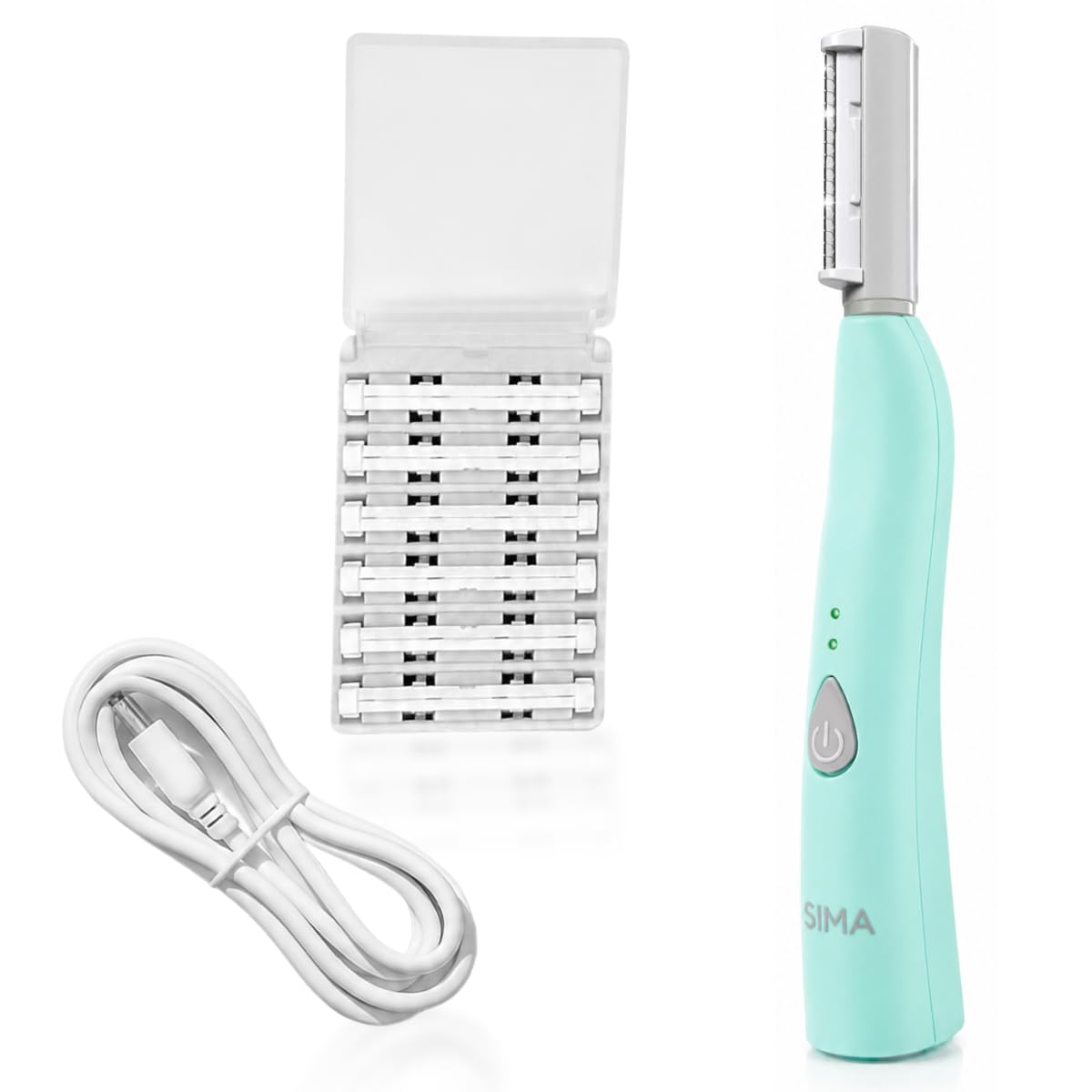 SPA SCIENCES front view of dermaplane razor showing compact ergonomic design and easy grip