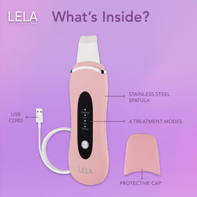SPA SCIENCES LELA held in hand to show compact size and easy portability benefit