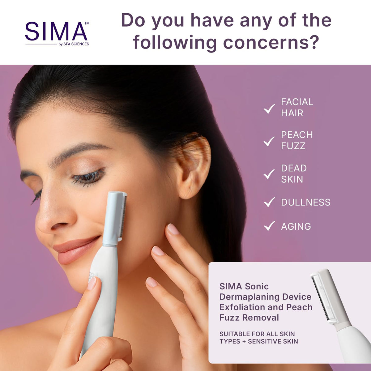 SPA SCIENCES SIMA held in hand to show scale and ergonomic grip for comfortable use