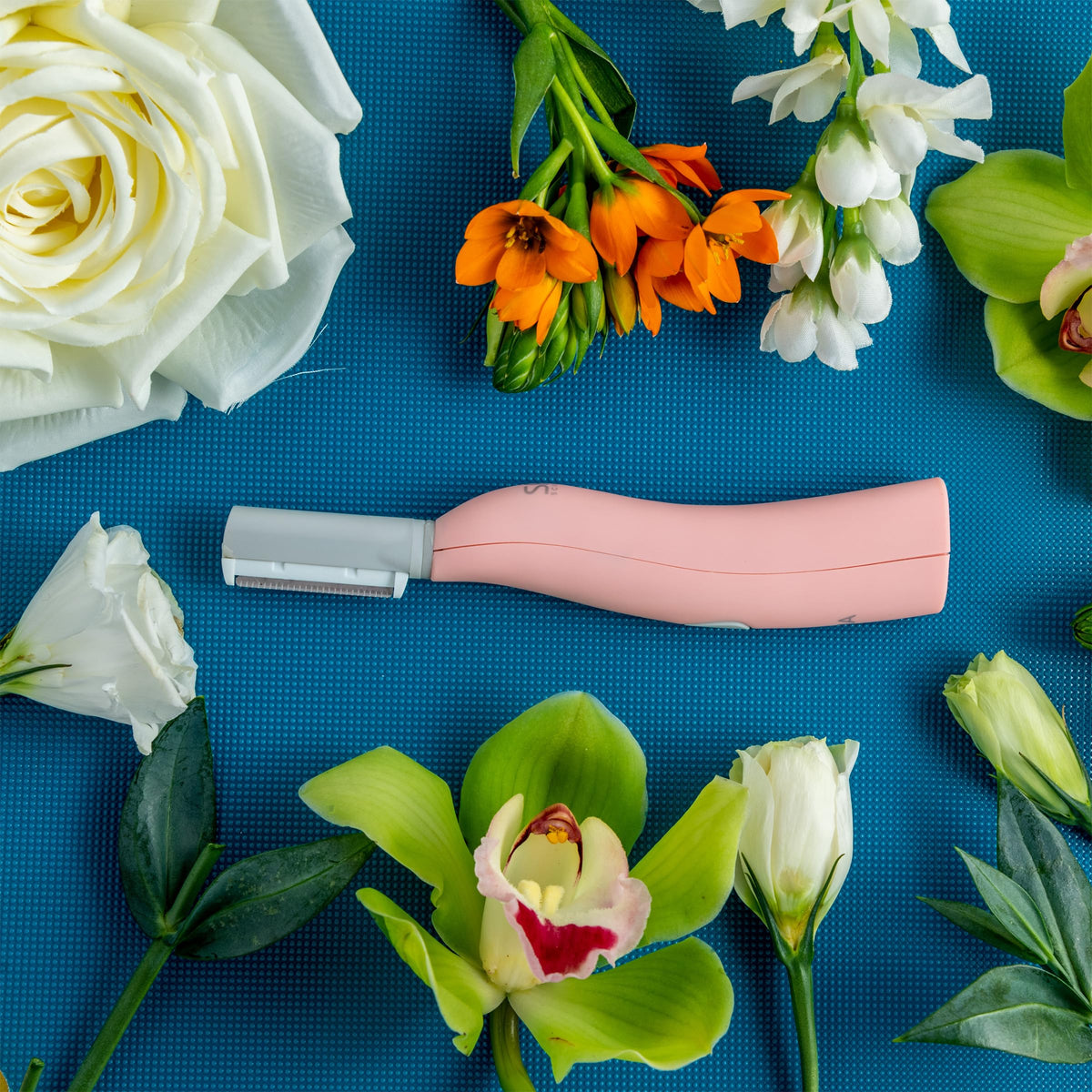 SPA SCIENCES SIMA placed on bathroom counter illustrating easy at-home use