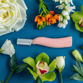 SPA SCIENCES SIMA placed on bathroom counter illustrating easy at-home use