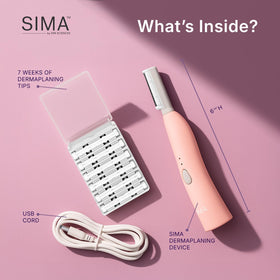 SPA SCIENCES SIMA USB port close-up highlighting rechargeable convenience