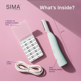 SPA SCIENCES USB cable plugged into device for convenient rechargeable power benefit