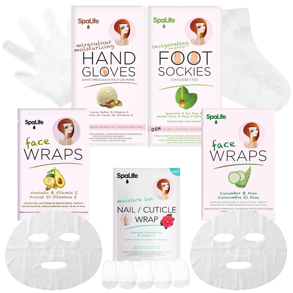 SpaLife front packaging showing all 10-piece set benefits and contents