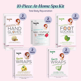 SpaLife hand glove close-up revealing saturated moisturizing cream for softening