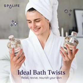 SpaLife close detail of lavender petals emphasizing soothing aromatherapy benefit