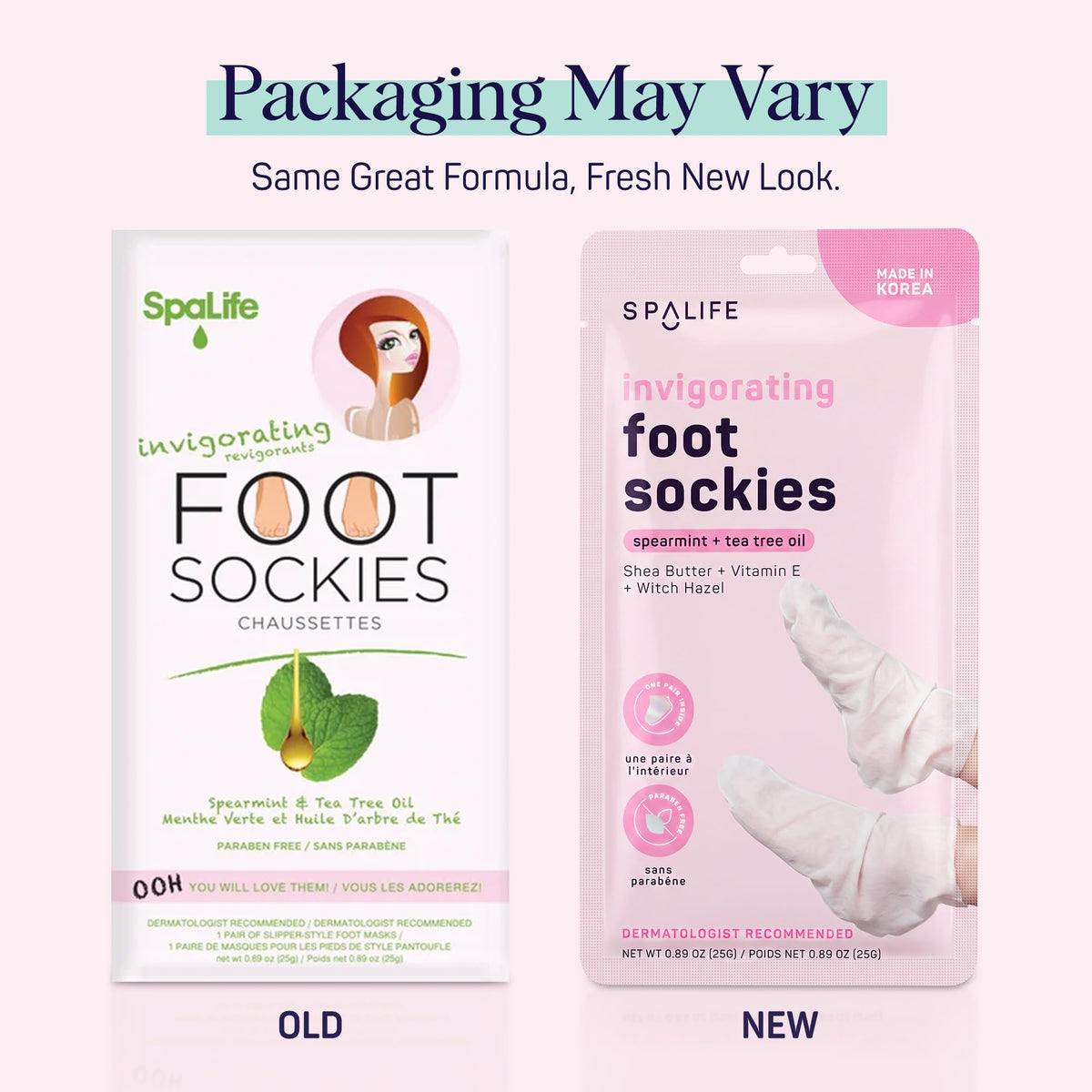 SpaLife single sachet removed from box illustrating disposable ease and hygiene