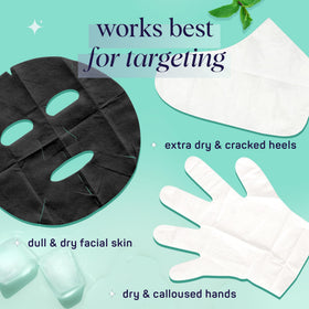 SpaLife volcanic ash face mask sheet detail helping detoxify and rehydrate skin