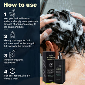 SPARTAN HAIR lather massaged into scalp for improved circulation