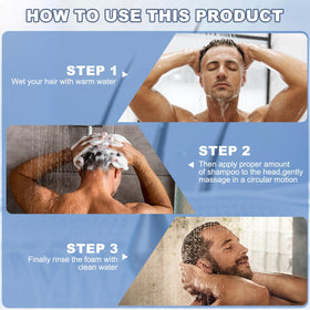 SPARTAN HAIR bottle on bathroom shelf in a morning routine setting benefit: effortless daily use