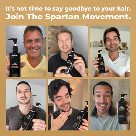 SPARTAN conditioner on bathroom shelf lifestyle showing daily routine benefit