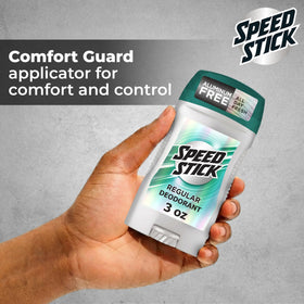 Speed Stick beside travel essentials showing TSA-friendly convenience benefit