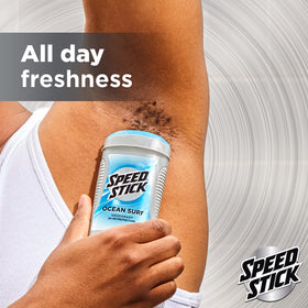 Speed Stick Ocean Surf back label ingredients for informed buying benefit