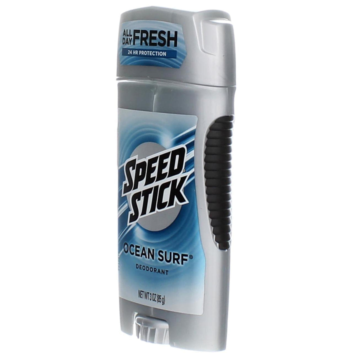 Speed Stick label closeup highlighting ingredients and odor-fighting formula