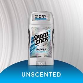 Speed Stick open cap and twist-up action for easy dispensing