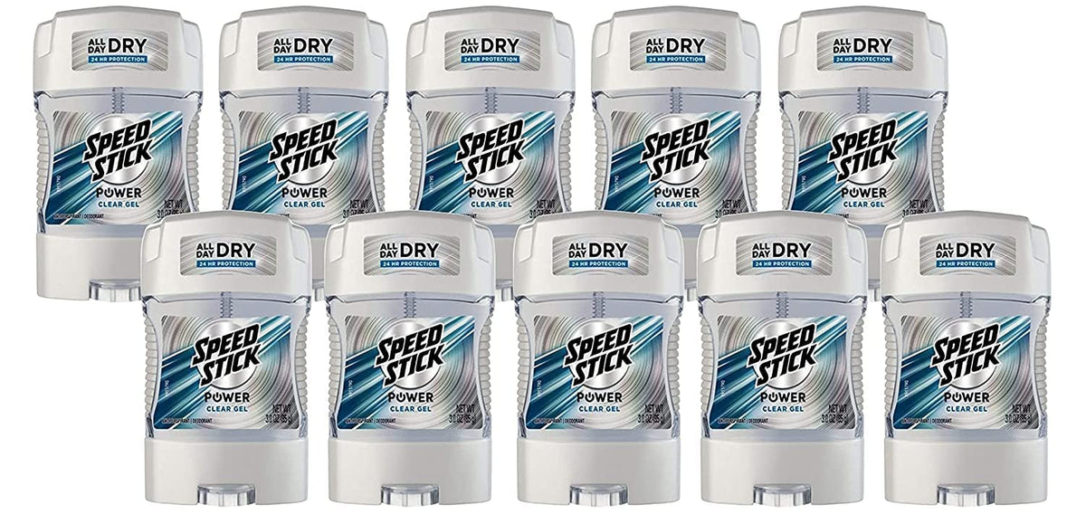 Speed Stick front packaging showing Power Gel, fast protection benefit