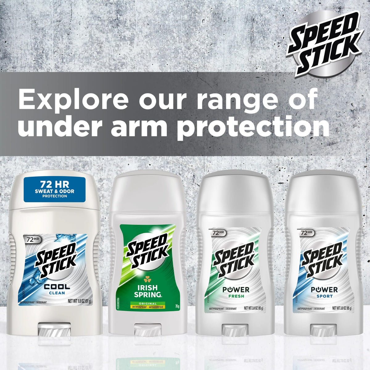 Speed Stick in gym bag lifestyle image showing post-workout freshness benefit