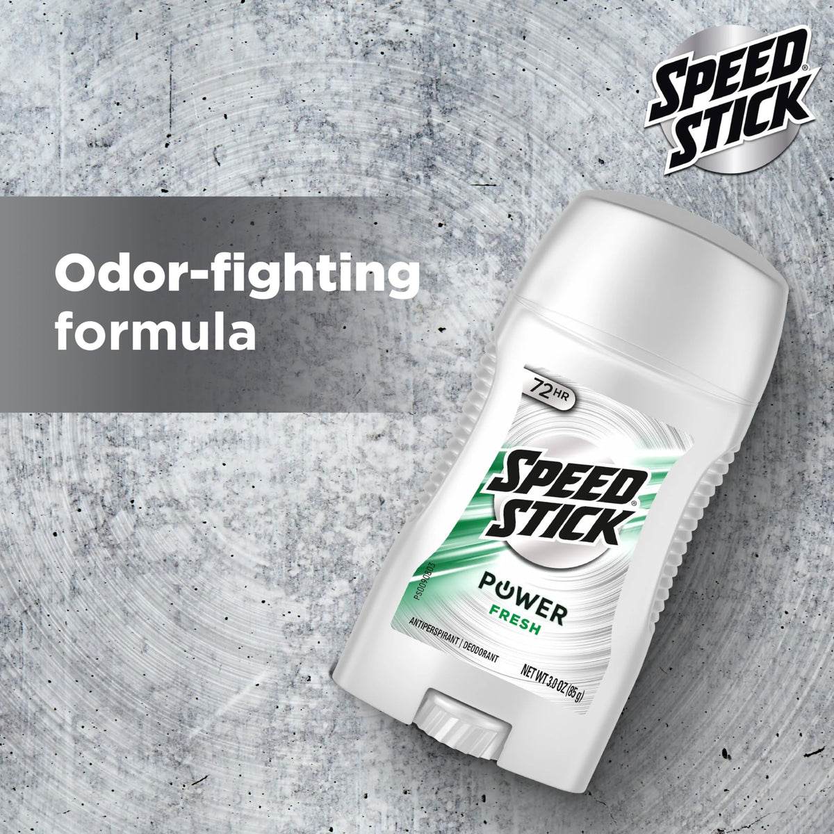 Speed Stick label and ingredients view showing clear usage information benefit