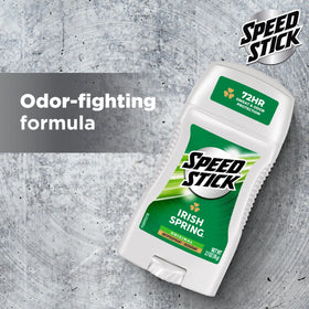 Speed Stick held in hand to show 2.7 oz size and portability