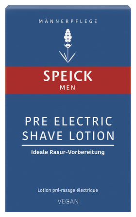Speick label detail highlighting lavender oil and vegan formulation benefits