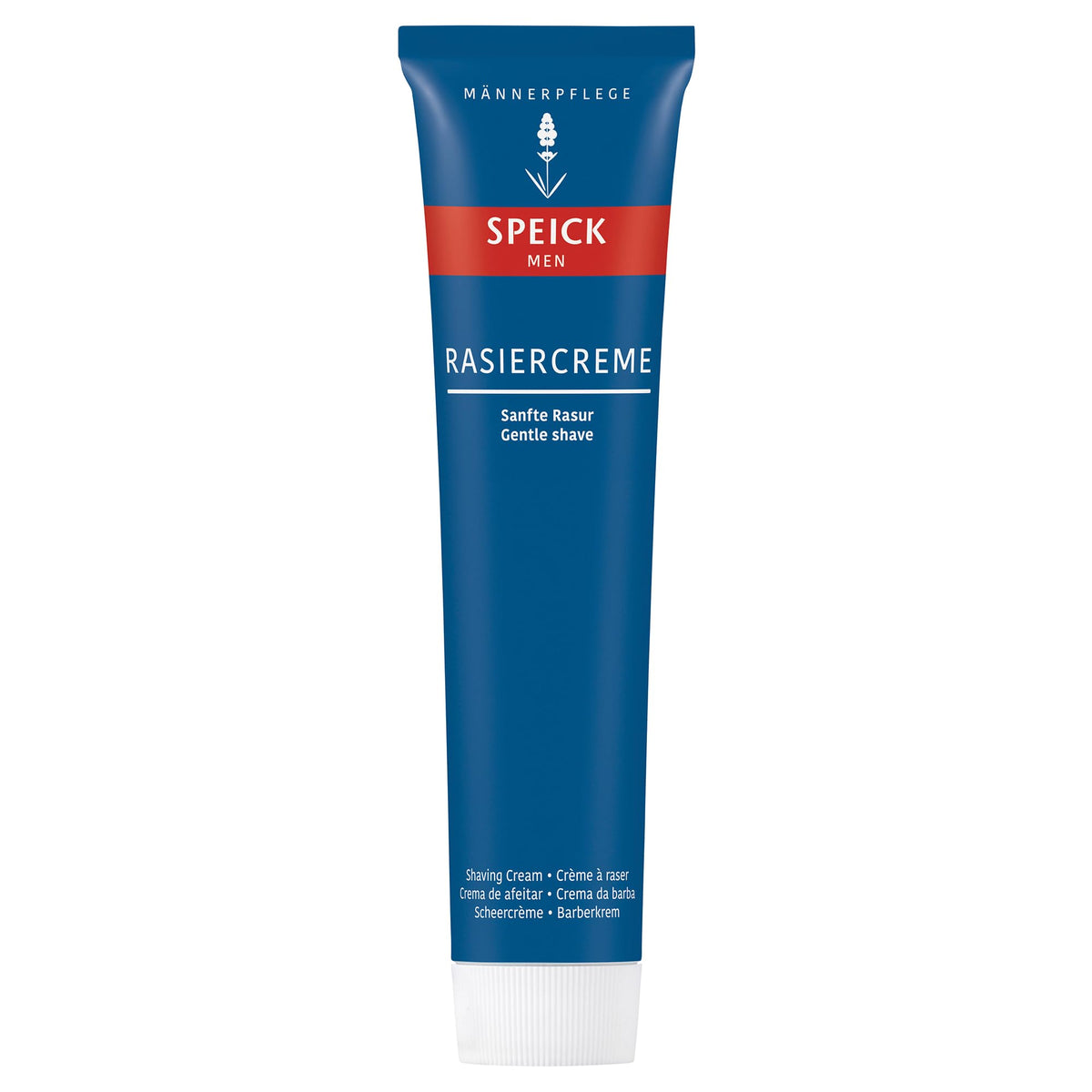 WALTER RAU Speick shave cream tube front view showing label and size benefit