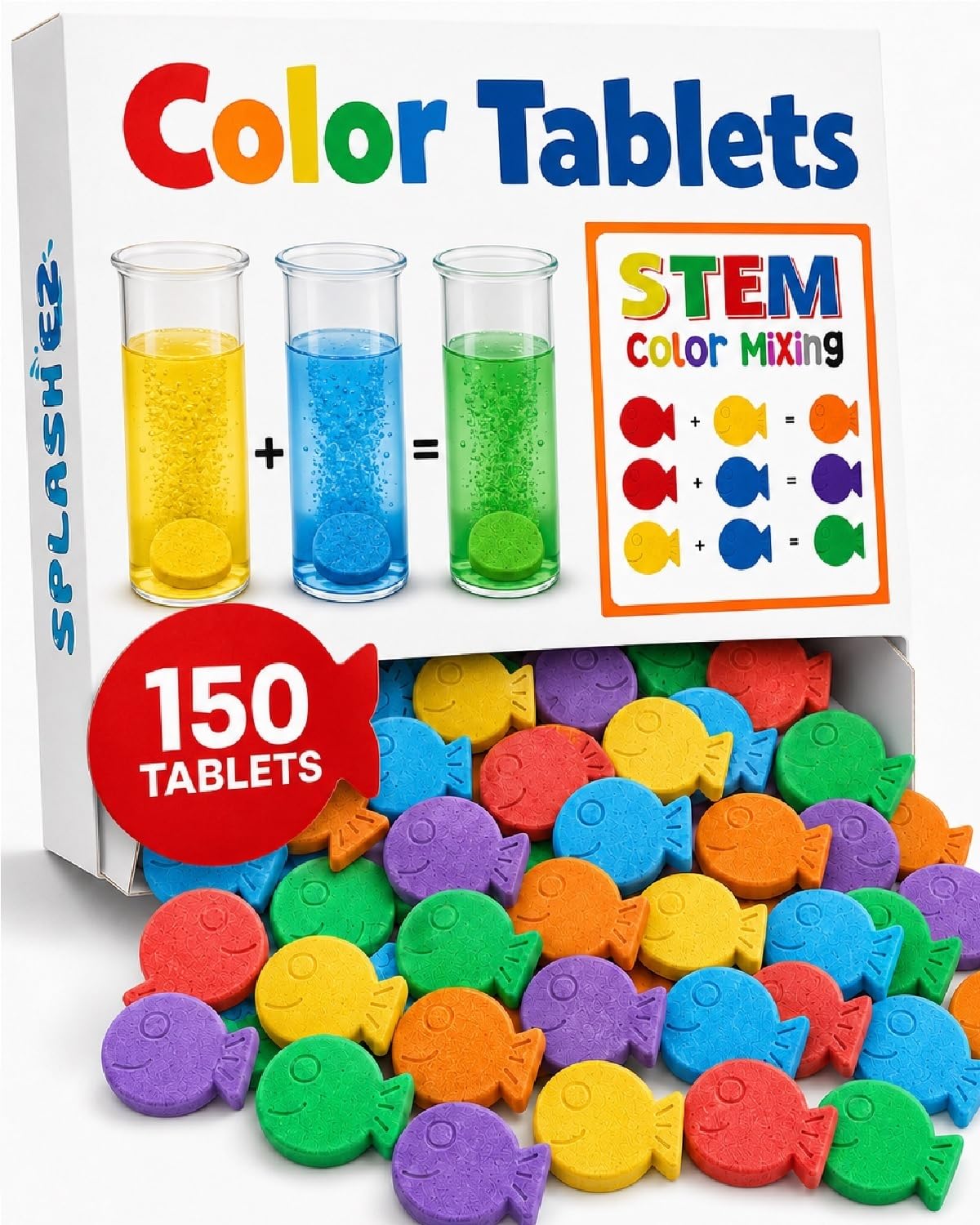 SplashEZ box front view showing pack and playful branding
