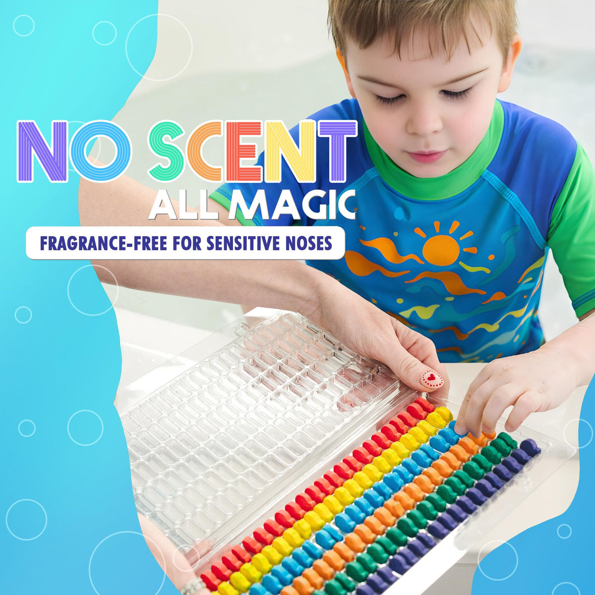 SplashEZ red yellow blue tablets mixing to teach color blending