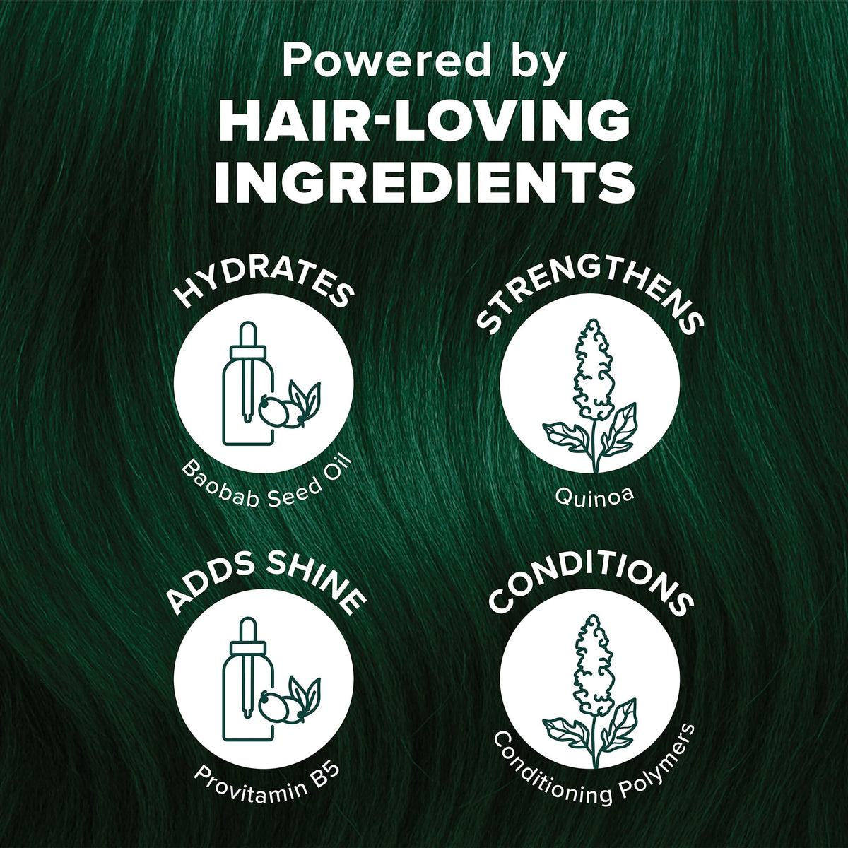 Splat label detail with ingredient callouts for moisturizing benefits