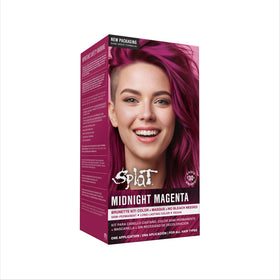Splat front packaging showing magenta shade and kit benefits