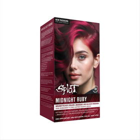 Splat front packaging showing Midnight Ruby and vegan badge benefits