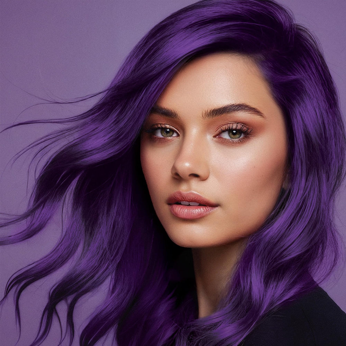 Splat lifestyle night out look showcasing vibrant midnight-tanzanite finish