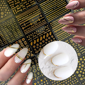 SPLOCUDU sticker applied on gel nails illustrating easy application
