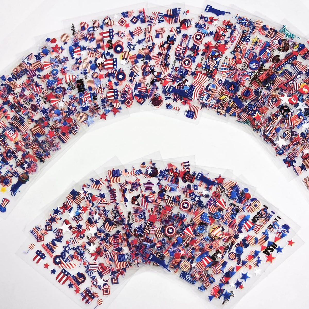 SPLOCUDU summer patio manicure showcasing patriotic nails for events