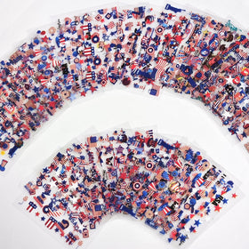 SPLOCUDU summer patio manicure showcasing patriotic nails for events