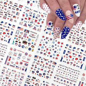 SPLOCUDU finished nails featuring fireworks and stars for festive style