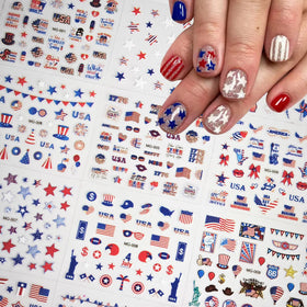 SPLOCUDU closeup of sheet showing multiple American flag and star patterns