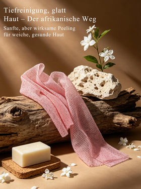SPMKTBOZAI in-shower use showing easy back scrubbing convenience