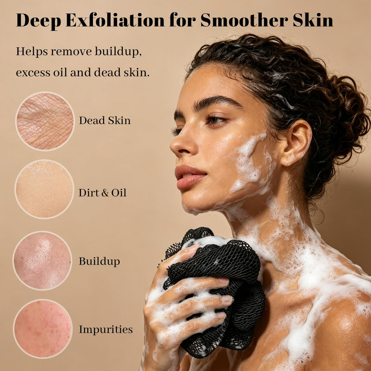 SPMKTBOZAI creating rich lather with soap to show efficient product use benefit