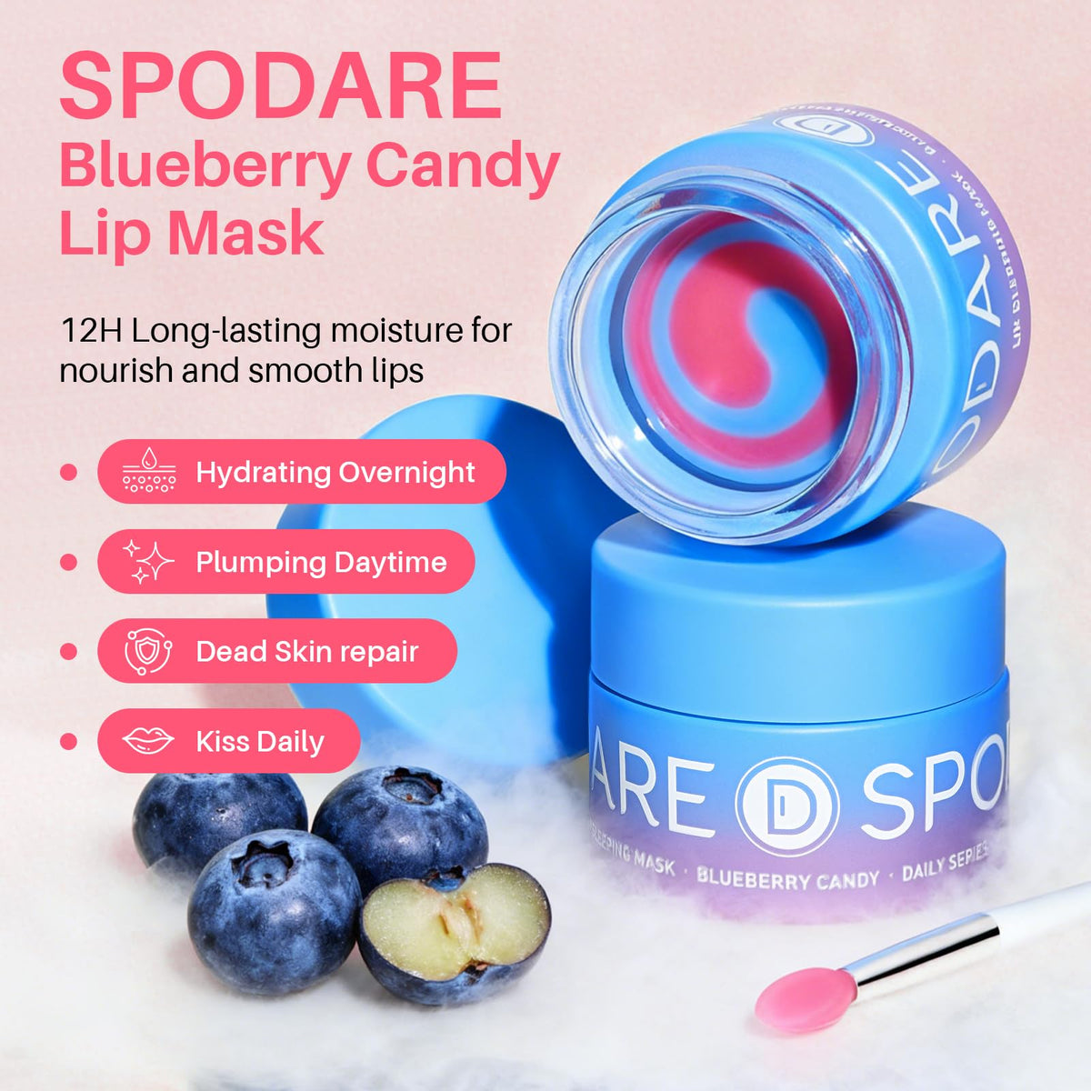 SPODARE magnetic brush applicator detail for hygienic, mess-free application