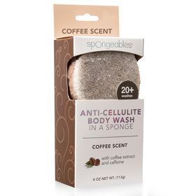Spongeables coffee front packaging showing sponge and coffee scent benefit