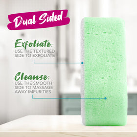 Spongeables held in hand to show size and portable convenience