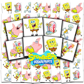 SPONGEBOB SQUAREPANTS front packaging showing 70+ tattoos and brand appeal