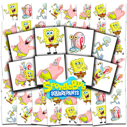 SPONGEBOB SQUAREPANTS front packaging showing 70+ tattoos and brand appeal