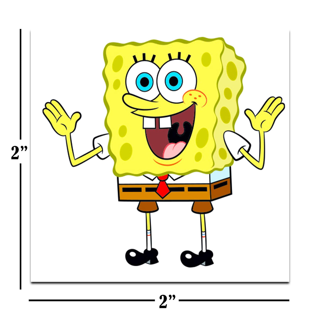 SPONGEBOB SQUAREPANTS close-up of perforated sheet showing colorful designs