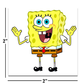 SPONGEBOB SQUAREPANTS close-up of perforated sheet showing colorful designs
