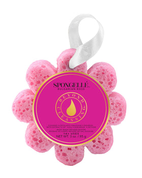 SPONGELLÉ front packaging showing Bulgarian Rose sponge and built-in wash benefit