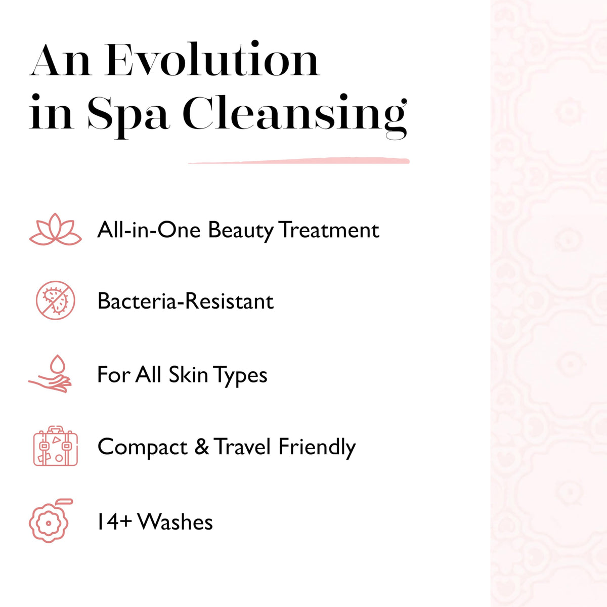 SPONGELLÉ buffer producing rich foam to demonstrate cleansing and lather