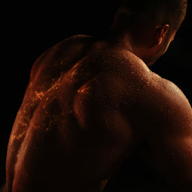 Sports Research used in gym setting showing motivational pre-workout ritual
