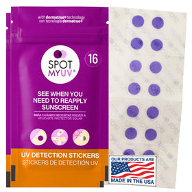 SPOTMYUV front packaging showing 32-count pack and product name, clear guidance benefit