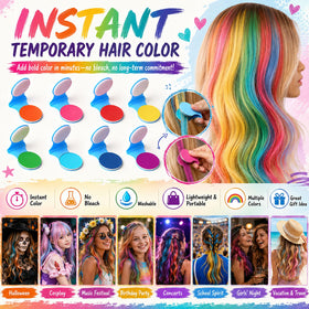 SPRINGSUGAR application on blond hair demonstrating bright streaks, vibrant temporary color